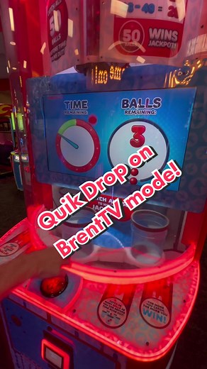 Quik Drop Arcade Game Win on BrentTV Mode