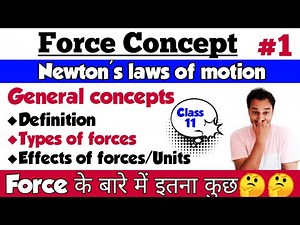 Physics Class 11||Force(General concepts)||Types/Effects/units