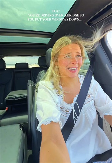 one of my fears is driving over a water bridge😭✋🏻 #bridge #ocean #driving #relatable #florida