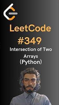 LeetCode#349 Intersection of Two Arrays - Python