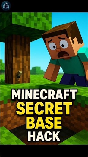 Minecraft Secret Base Hack #minecraft #base #secret #trending #shorts