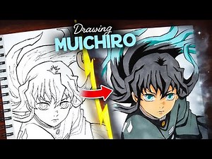 How To Draw Muichiro Tokito - Insane Demon Slayer Art (Step by Step) 🔥⚡