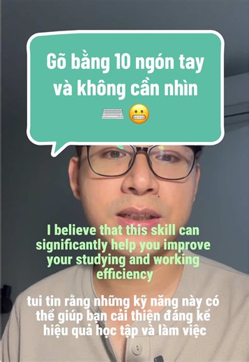 Kỹ năng gõ 10 ngón không cần nhìn