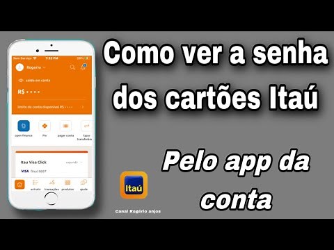 Como ver a senha de um cartão Itaú pelo app da conta
