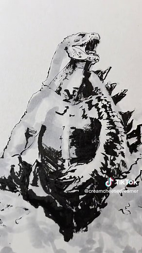 Learn How to Draw Godzilla with this Step-by-Step Tutorial!