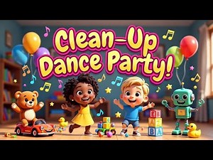 Clean-Up Dance Party! 🧸💃 Fun Cleaning Song for Kids | Counting, Movement & Learning