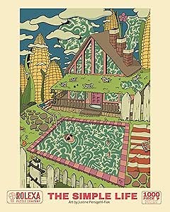 1000 Piece Unique Shape Jigsaw Puzzle with Original Artwork