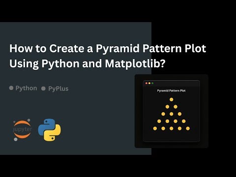 How to Create a Pyramid Pattern Plot Using Python and Matplotlib?
