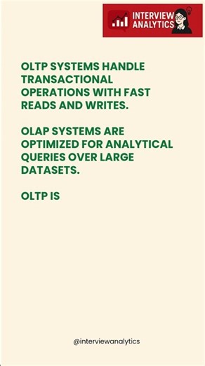 What Are OLTP and OLAP Systems | Data Engineering Interview Explained