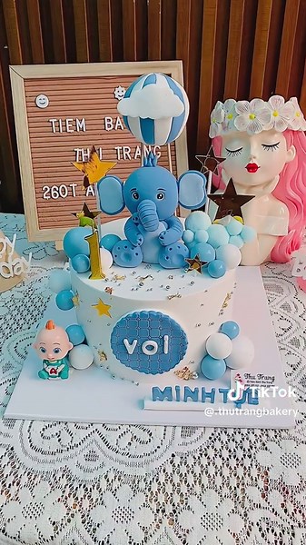 Lên cho cả nhà mẫu bánh lặn con voi ạ #xuhuongtiktok #xuhuong #banhsinhnhat #thutrangbakery