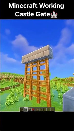 😲🥳 to make castle gate #minecraft