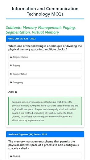 Memory Management: Paging, Segmentation, Virtual Memory