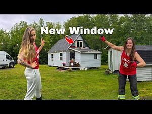 First Time Installing Windows in Our Off grid Cabin | Loft Transformation