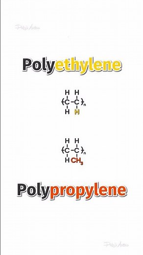 Molecular structure of Polymer; PE vs PP