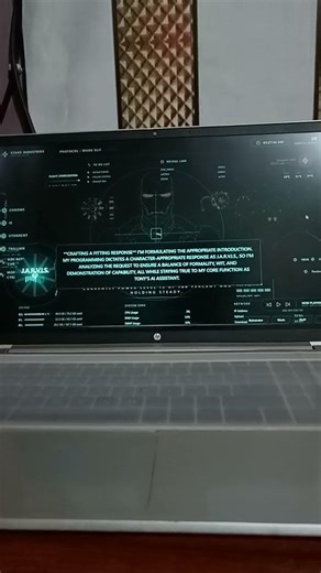 real voice of Jarvis with new gui 🥲 #ai #aiassistant #jarvis #coding #jk #programming