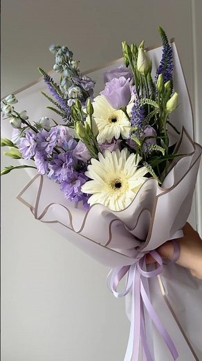 EASY& FAST DIY🔥How to wrap a small bouquet of flowers in paper | KOREAN FLOWER WRAPPING TUTORIAL