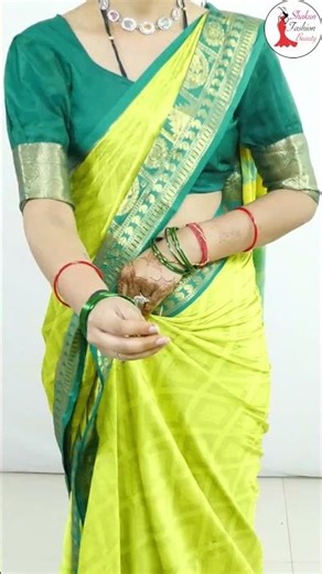 Simple saree draping Tips & tricks for Beginners #saree #drape #ytshorts