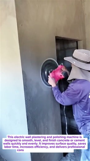 Amazing Wall Plastering Machine | Fast Concrete Wall Smoothing Tool | Construction Tools Technology