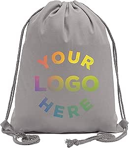 Amazon.com: Cotton Drawstring Bags, Promotional Pull String Backpacks, Bulk Cinch Backpacks : Clothing, Shoes & Jewelry