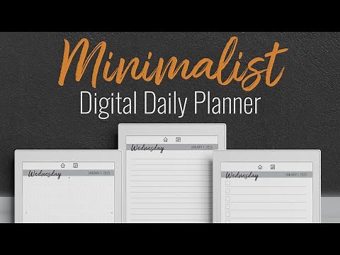 2025 Supernote Nomad Digital Planner Template - Fully Hyperlinked - 3 Daily Layouts