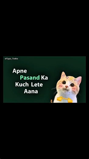 Chalogi kya?🤭 #shorts #typotadka #typography #cat