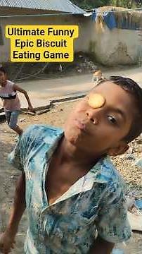 Ultimate Funny Epic Biscuit Eating Game 🍪 | Crazy Challenge Video | TuhinHub #biscuit #shorts