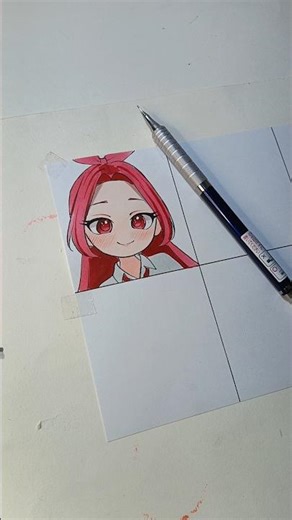 Drawing red Ruby #rainbowbubblegem #drawing #cartoon #coloring #shorts