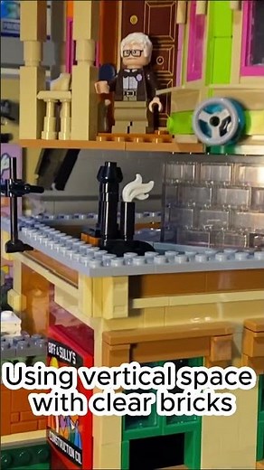 When I use clear bricks to build some height in the #legocity