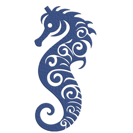 Nautical Marine Embroidery Design, Seahorse Machine Embroidery File, Instant Download, Stitches - Etsy