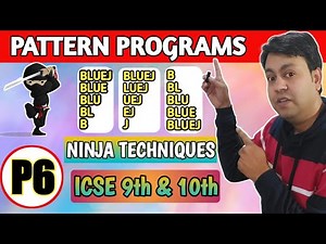 Part 6 Ninja Technique to solve string pattern Programs Using substring() method