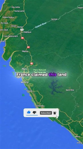 Why France Still Exists in South America 🌎🇫🇷 #geography #map