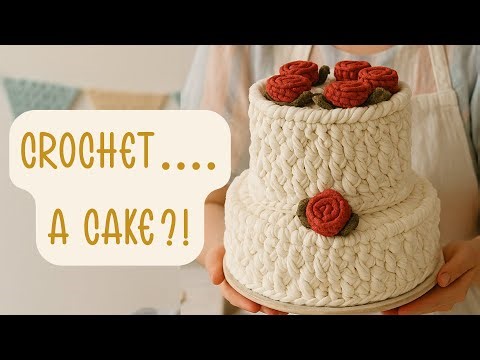 A Cake You Can Crochet! Birthday or Crochet Milestones Cake, Yarn Cake for Crocheters