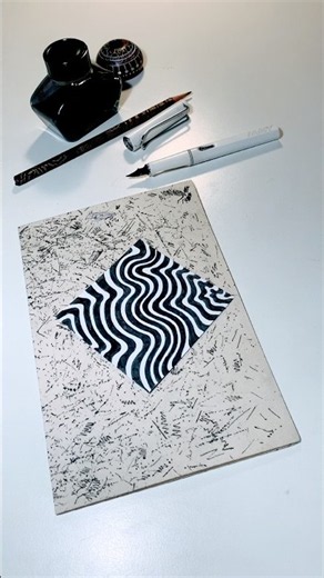 Blace | RAMI | DESIGN PILLOW STORE | Fineliner Art | Drawing a Pillow Design with Black Ink