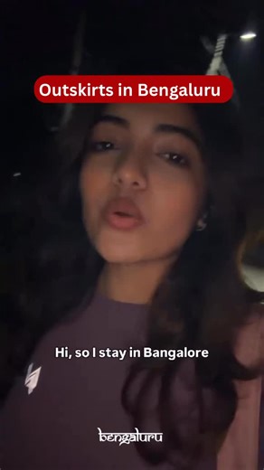 Bengaluru on Instagram: "A Bengaluru resident has raised alarm about the unsafe conditions on the city’s outskirts after walking home from the gym at 9 p.m. She described the area as “silent and dark,” with no street lighting, highlighting the contrast with the well-lit, safer city center. She urged caution for those traveling in these peripheral areas, emphasizing the potential safe danger for women Varns Women Video Credits- @theyappergirlie"
