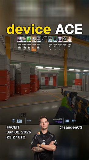 device - ACE | FACEIT CS2 Highlight | Jan 02, 2026 23:27 UTC | Nuke