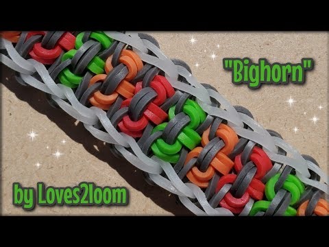 "Bighorn" Monster Tail Bracelet Tutorial (Rainbow Loom)