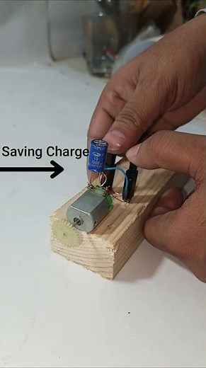 Can a Capacitor + Piezoelectric Start a DC Motor? | Amazing Energy Experiment ⚡#experiements #diy