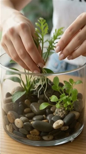 🌿 How to Create a Beautiful Mini Indoor Water Garden #plants #terrarium #garden #homedecor #home