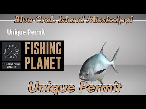 Unique Permit - Blue Crab Island Mississippi - Fishing Planet Guide