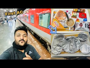 Bhubaneswar Rajdhani Express First Class journey || IRCTC First Class food Review || Ep1