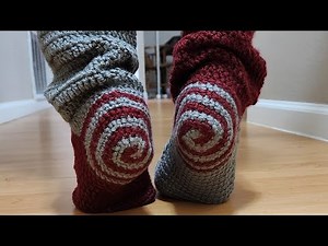 How to Crochet the Spiral Socks | Learn to Crochet