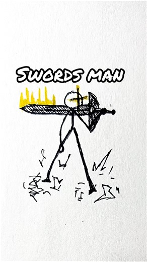 Drawing Stickman anime fight #shorts #anime #drawing #stickman #fyp
