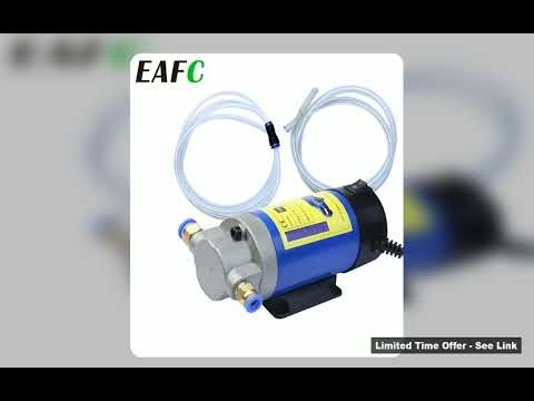 EAFC 12V24V Oil Diesel Extractor Pump Electric Scavenge Suction Transfer Change Pump with Tubes 100W
