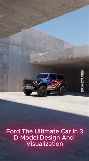 Ford the ultimate car in 3D model design and visualization
