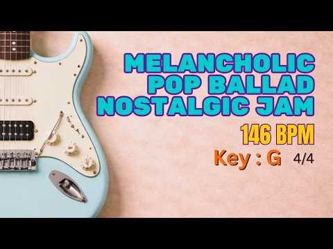 Melancholic Bright Pop Backing Track in G | 146 BPM | Hopeful & Nostalgic Jam