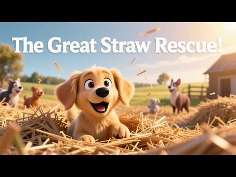 🐾 Zippy's Great Straw Adventure! | A SENAM Farm Rescue Story