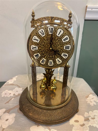 Vintage Kundo Kieninger & Obergfell Kundo Glass Dome Anniversary Clock - Etsy