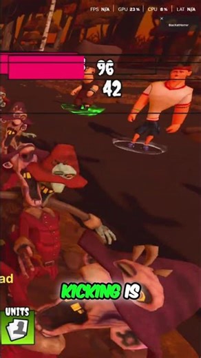 Zombie Game Domination! Alvin's Epic Attacks & Mitch's Kicks! #shorts