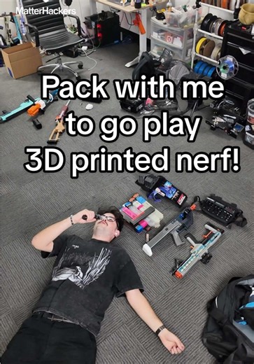 Everything I’m using   3D printer giveaway linked in bio!!! @MatterHackers #maker #3dprinting #niche #nerf #giveaway