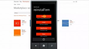 Reinstaller app for Windows Phone does what the Marketplace can't